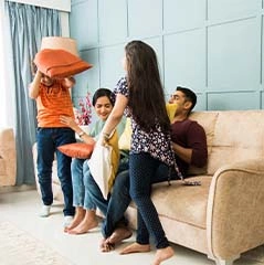 Stunning elevation view of new 2 BHK projects in Kiwale offering modern high-rise living.