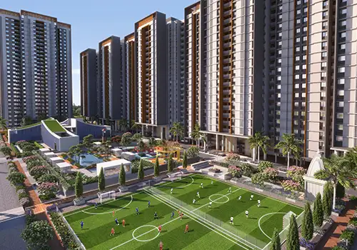 Landscaped gardens and walking tracks in the Gini Vivante Kiwale township.